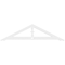 Ekena Millwork Pitch Artisan Architectural Grade PVC Gable Pediment, 36"W x 9"H x 1"P (6/12) GPP036X009X100ART - alternate 3